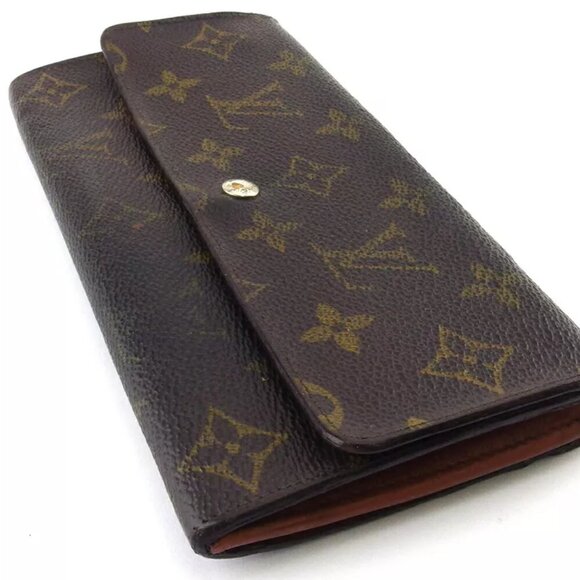 LOUIS VUITTON Long Wallet Monogram Beige Monogram Canvas Authentic USED T20427 - Picture 7 of 10